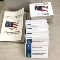 Cartes flash pour le test de citoyenneté américaine 2026 – Guide de l'examen de citoyenneté 2026 – Ensemble de cartes flash bilingues avec 128 questions et réponses en anglais