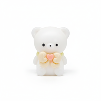 Jouets anti-stress en forme d'ours de couleur unie, mignons et créatifs, série nouvelle collection, vente chaude, pour la Saint-Valentin, vente en gros