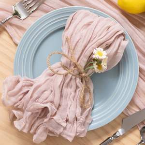 Sage Greenen rose Polyester Dîner <span class=keywords><strong>Table</strong></span> <span class=keywords><strong>Serviette</strong></span> <span class=keywords><strong>Tissu</strong></span> Personnalisé Restaurant Serviettes En <span class=keywords><strong>Tissu</strong></span> pour Mariage - Product Image 6