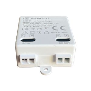 Mini Trasformatore di Alimentazione 12V 12W 1A per Strisce LED e Luci Stradali, in Alluminio IP67 Certificato ETL, 45X40X20mm, Singolo AC - Product Image 2