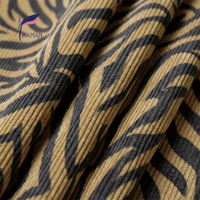 Coton 8 velours côtelé imprimé tigre tissu à la mode chaud coupe-vent résistant aux taches Anti-pilule pour Textiles de maison garçons filles chemises