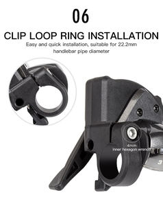 Dial de Cambio de Dedo y Transmisión de <span class=keywords><strong>Desviador</strong></span> Trasero para Bicicleta MTB de 7/8/9/10/11/12 Velocidades - Product Image 5