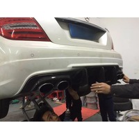 Diffuseur de pare-chocs arrière en fibre de carbone W204 C63 pour Mercedes-Benz Classe C W204 C63 AMG C300 berline sport 2012 - 2014