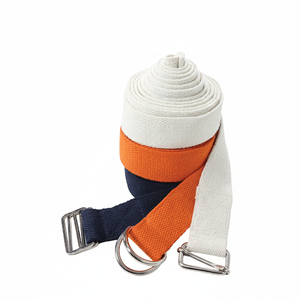 Logo personnalisé réglable coton entraînement Yoga Gym Fitness ceinture à sangle extensible au prix de gros - Product Image 1