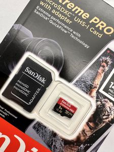 Thương hiệu mới ban đầu san đĩa cực Pro Micro 128GB, 256G, 64G Thẻ lưu trữ 512G lên đến 200 mét/giây C10 A2 V30 U3, với bộ chuyển đổi - Product Image 3