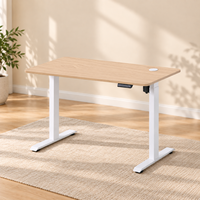 Bureau debout électrique à moteur unique, réglable en hauteur, en fer, à fixation murale, durable, moderne, pour bureau et usage domestique