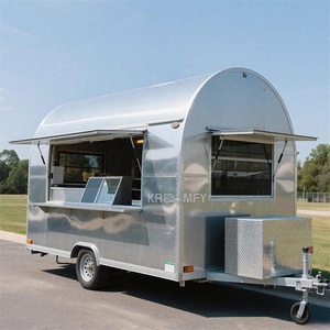 Remorques de vente de jus entièrement équipées, cuisine mobile, camion de restauration rapide avec certification CE - Product Image 3