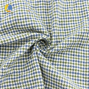 قماش كلاسيكي عتيق مصبوغ على شكل أنياب مصنوع من البوليستر السادة السادة السادة قماش مخلوط من جينغهام ، مادة فحص قماش لخصر الصدريات - Product Image 6