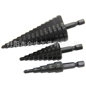 Mr <b>Drill</b> Step <b>Drill</b> <b>Bit</b> 4-32mm Hex Shank Black Oxide Metal Drilling Twist <b>Drill</b> Pagoda Shape - Product Image 3
