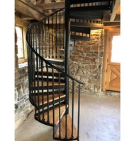 Escalier en colimaçon en verre pour villa et commerce, facile à installer, escalier hélicoïdal extérieur pour résidentiel