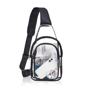 Chest Bag Women Toiletry Crossbody Bag Clear Sling Bag Transparent Casual Shoulder Travel Custom Logo PVC Waterproof Fashion