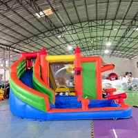 Grand parc de trampolines gonflables, château gonflable, aire de jeux extérieure commerciale pour enfants et fêtes
