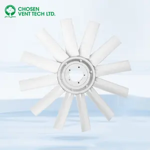 Adjustable high-density 12-blade nylon axial fan impellers for grain dryers