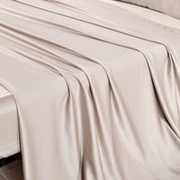 Tissu hypoallergénique en soie de bambou, tissage 100% naturel pour ensemble de draps de lit, tissu en sergé 40S, 10200 tc