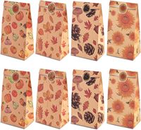 Sacs en papier brun simples et bon marché à emporter, vente en gros, logo personnalisé, qualité alimentaire, sacs SOS de haute qualité