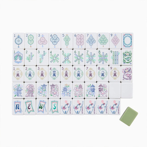 ชุดไพ่นกกระจอกอเมริกัน1-4ชั้นกระเบื้องอะคริลิคพิมพ์โลโก้ตามสั่งขนาด - Product Image 3