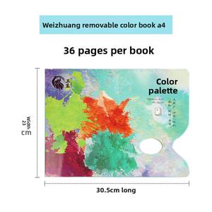 <span class=keywords><strong>Palette</strong></span> de papier d'artiste A4 9K <span class=keywords><strong>Palette</strong></span> de papier détachable <span class=keywords><strong>jetable</strong></span> peintures mélange <span class=keywords><strong>Palette</strong></span> sans lavage pour huile acrylique aquarelle - Product Image 6