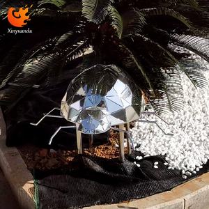 Большая наружная коммерческая площадь, художественная инсталляция, полированная нержавеющая сталь, Геометрическая скульптура жука, известный интернет-орнамент - Product Image 1