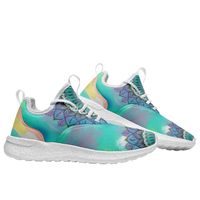 Chaussures décontractées pour hommes personnalisées, légères, respirantes, en maille, avec coussinets, motif mandala, confortables pour un usage quotidien, antidérapantes