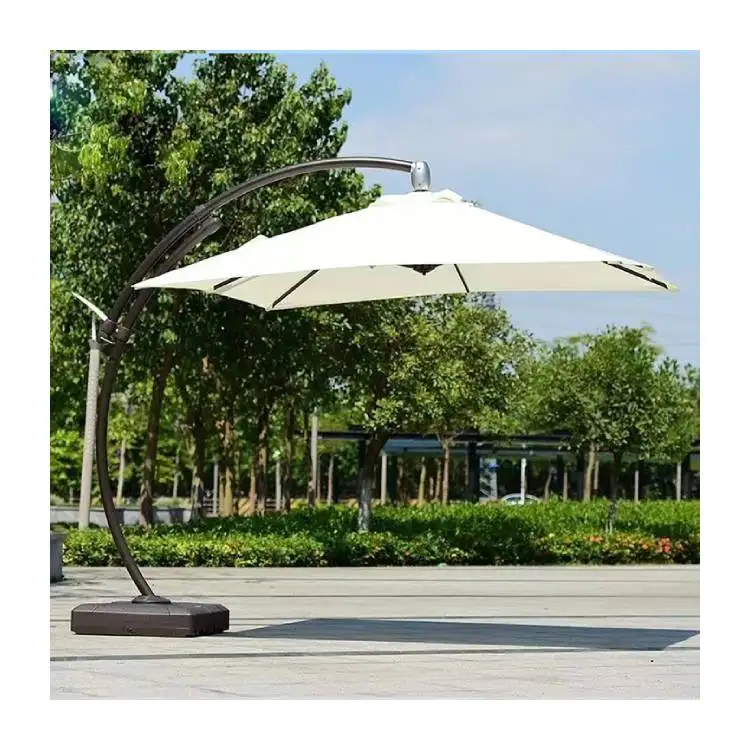 Hot Sale Custom Big Sun Beach Groothandel Tuin Patio Buiten Parasols Parasols Aluminium Tuin Buiten Parasol