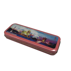 Boîte à crayons <span class=keywords><strong>en</strong></span> étain coloré vide de haute qualité impression <span class=keywords><strong>en</strong></span> couleur couvercle à charnière boîte <span class=keywords><strong>en</strong></span> métal chewing-gum pain gelée Sandwich nouilles - Product Image 5