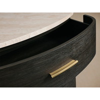 Table de chevet moderne en bois massif avec 3 tiroirs, personnalisable pour hôtel et appartement