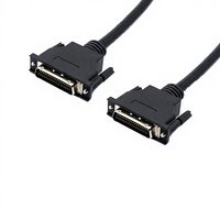 Câble de données blindé 18 paires torsadées 36 broches MDR mâle vers demi-pitch CN36 broches SCSI, à âme en cuivre, avec vis, en PBT et PVC