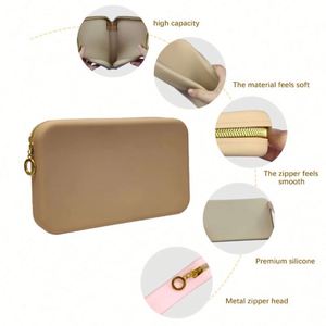 Girls Eco-Friendly Multi-Functional Waterproof Silicone Closure Mini <b>Wallet</b> Fashionable Coin Purse <b>Metal</b> Zipper Head - Product Image 6