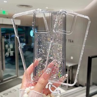 Pour Honor X8B X7B X6S étui de téléphone portable à paillettes avec Bracelet TPU-PC étuis antichoc robustes 360 forro de telefonos