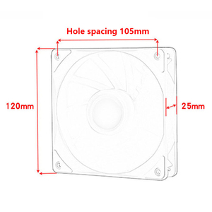 Qiuzaim 5V 3-Pin Argb 120Mm Prisma Pc Case Ventilator 1100Rpm None-Pwm Control 48cfm Hoge Statische Druk <span class=keywords><strong>Rgb</strong></span> Ventilator Voor Computerkoeling - Product Image 6