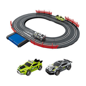 Education Toy Set Remote Control 1/43 Slot Car Racing Track With 2 Cars