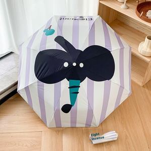 Haru-Parasol haut de gamme anti-UV pour femmes, parasol en polyester à double usage personnalisable avec impression de logo, entièrement automatique - Product Image 4