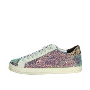 P448 Baskets pour femmes F23JOHN W, chaussures décontractées basses multicolores à paillettes - Product Image 1