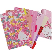 Séparateur d'index A5 imprimé couleur, papier à feuilles mobiles, motif chaton de dessin animé mignon, étiquette de classification, marque-page, cadeau, séparateur Instagram