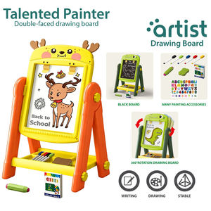 Pizarra de Doble Cara con Letras, Números, Símbolos Matemáticos y Animales de Dibujos Animados, Regalo para Niños - Product Image 2