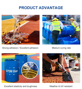 กาวโพลียูรีเทน PU สำหรับเม็ดยาง EPDM ป้องกันรังสียูวี ป้องกันการเหลือง สำหรับพื้นสนามเด็กเล่นและลู่วิ่ง - Product Image 5