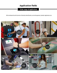 Pulseras de Papel MIFARE Ultralight EV1 de 128 Bits con Impresión Personalizada a Precio de Fábrica, Pulseras Desechables con Chip para Eventos - Product Image 6