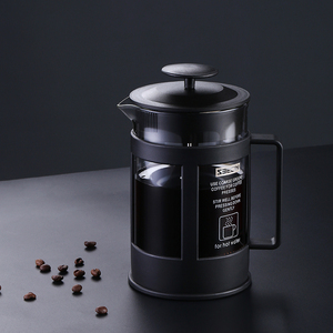 Press Plastic French Plastic French Press Large Capacity 800ml High Borosilicate Glass Portable Cafetiere Prensa Francesa Coffee Press Black Color Plastic French Press