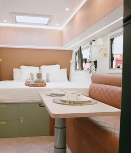 <span class=keywords><strong>Camping</strong></span>-<span class=keywords><strong>car</strong></span> de luxe à toit rigide, caravane de voyage avec 4 caméras de vue panoramique, éclairage LED pour les voyages transcontinentaux - Product Image 6