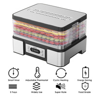 24 uur LCD-display voor voedseldroger, mini huishoudelijke voedseldroger, verwarming, paddenstoeldroger