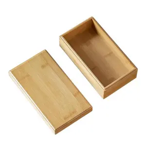 Customized cherry wood ring box modern wooden jewelry box