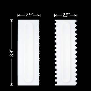 ที่ปาด<span class=keywords><strong>เค้ก</strong></span>อะคริลิคแบบสั่งทำขนาด 12 นิ้ว สำหรับปาดครีมเนย ปาดไอซิ่ง ลายเส้น ลายริ้ว ลายหยัก - Product Image 5