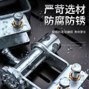 Niu Xiang Heavy Duty Steel Rope Tensioner 5.73mm Universal Car Fitment Hook Type Tie <b>Down</b> - Product Image 2