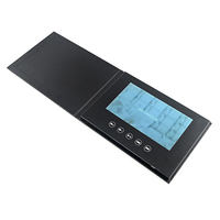 Boîte vidéo magnétique promotionnelle en gros avec écran LED, boîte cadeau vidéo LCD