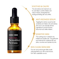 Sérum Réparateur pour Peau Abîmée, Marque Privée, Éclat, Soulagement des Rougeurs, Peaux Sensibles, Hamamélis