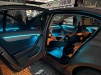 Éclairage d'ambiance universel pour voiture avec contrôle par écran, compatible avec 99% des véhicules Volkswagen, bande LED à fibres optiques pour l'intérieur des voitures Polo/Golf, lumière d'ambiance