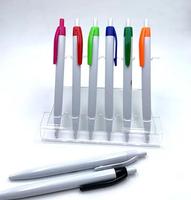 Stylo bille personnalisé de 1,0 mm à mécanisme rotatif, à bas prix, avec logo sportif, instrument d'écriture, idéal comme cadeau