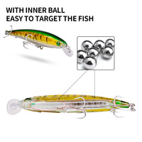 Umpan Keras Buatan ABS 16cm 43g Umpan Stick Realistis Minnow Lure untuk Ikan Bass, Trout, Carp, Marlin, Memancing di Laut, Perahu, Danau, Sungai