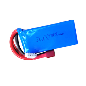 מותאם אישית 603468 1200mah 11.1v ליתיום פולימר סוללה ליתיום יון נטענת תאי סוללות <span class=keywords><strong>Lipo</strong></span> סוללות חבילה - Product Image 1