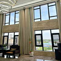 Ventanas de Aluminio Modernas para Villa, con Doble Vidrio Templado Aislante, Herméticas, Insonorizadas, con Rotura de Puente Térmico y Acabado Empotrado